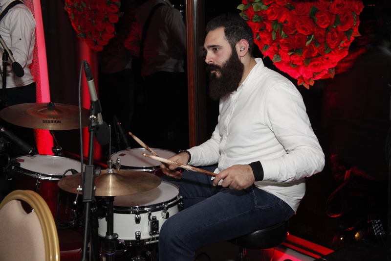 Charbel Khalil and the band at Burj on Bay 